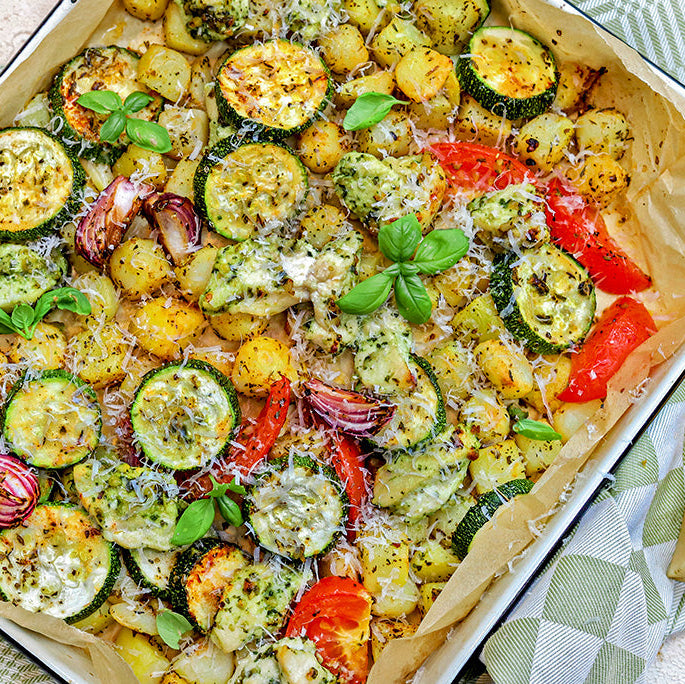 Traybake Kip Pesto