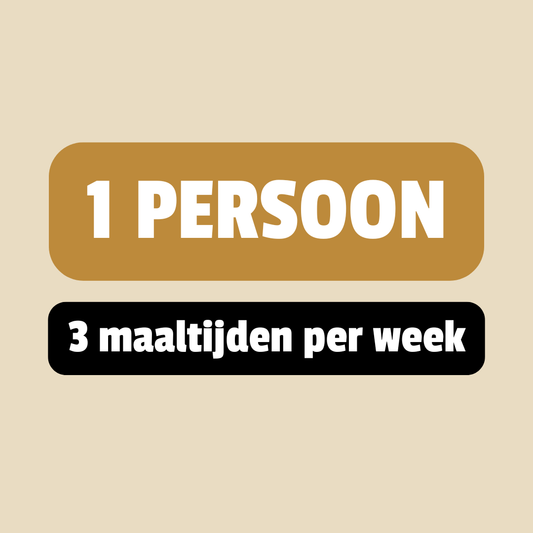 Maaltijdbox 1 persoon x 3 maaltijden
