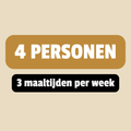 Maaltijdbox 4 personen x 3 maaltijden